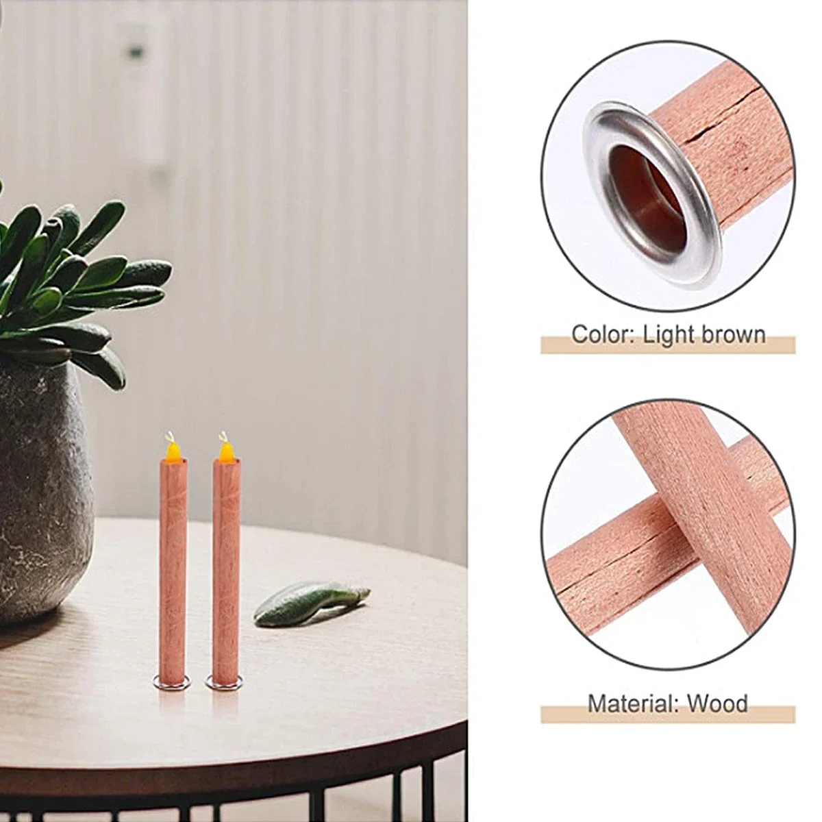 Candle Making Wicks - Conjunto com 10 Unidades de Pavios