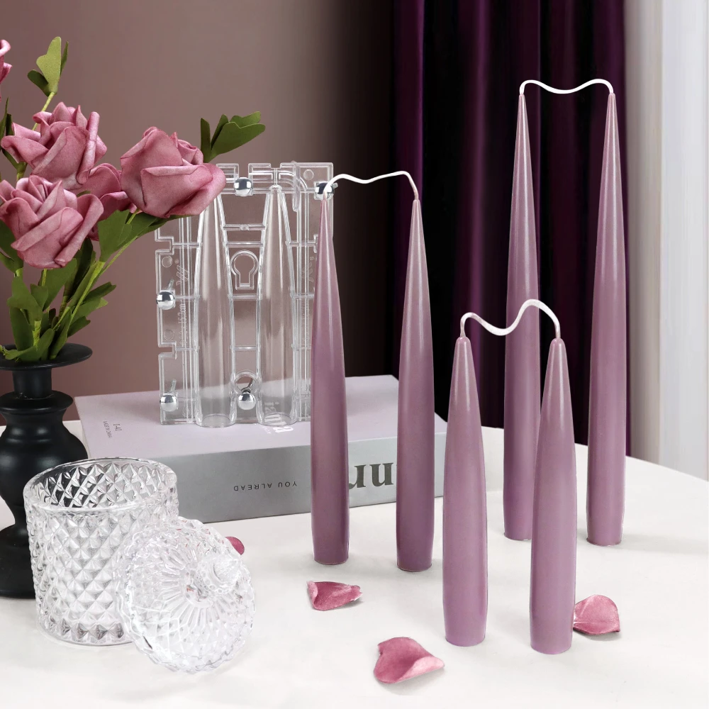 Candle Making Tips - Coluna de ponta dupla vela acrílico