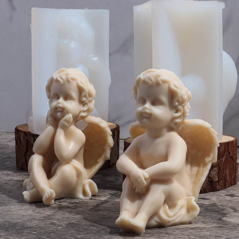 Candle Making Tips - Molde de silicone infantil de anjo