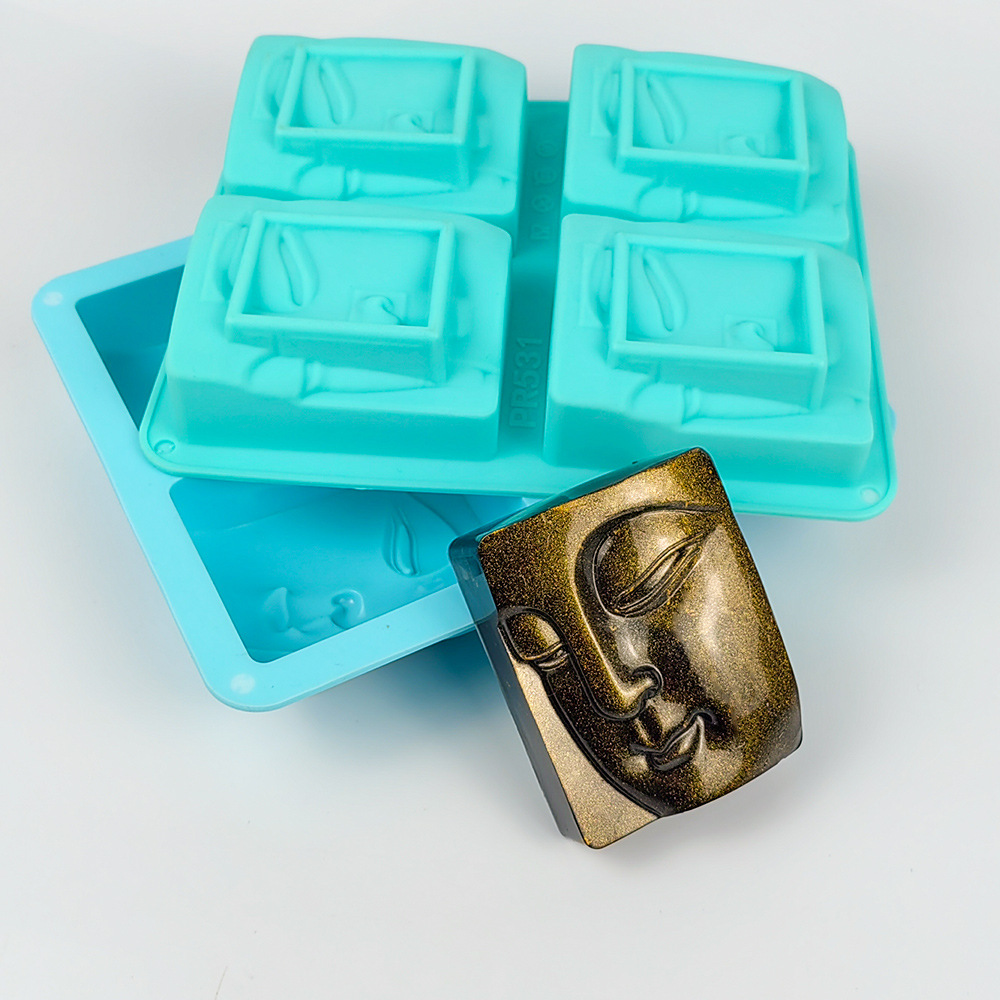 Candle Making Tips - Silicone Buda Retrato Soap Mold, Face