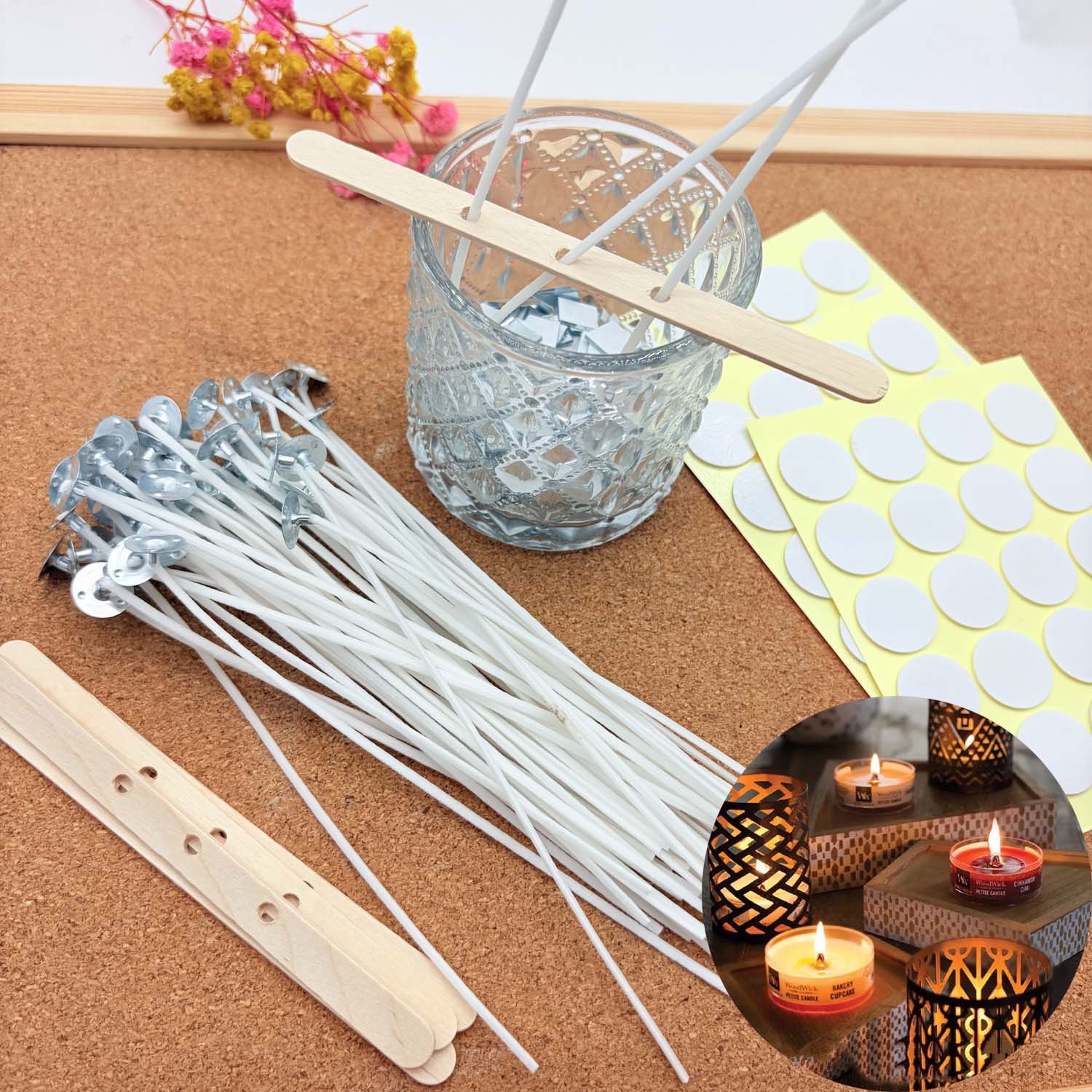 1 CONJUNTO de Kits DIY para Fa - Candle Making Wicks avaliação e preço