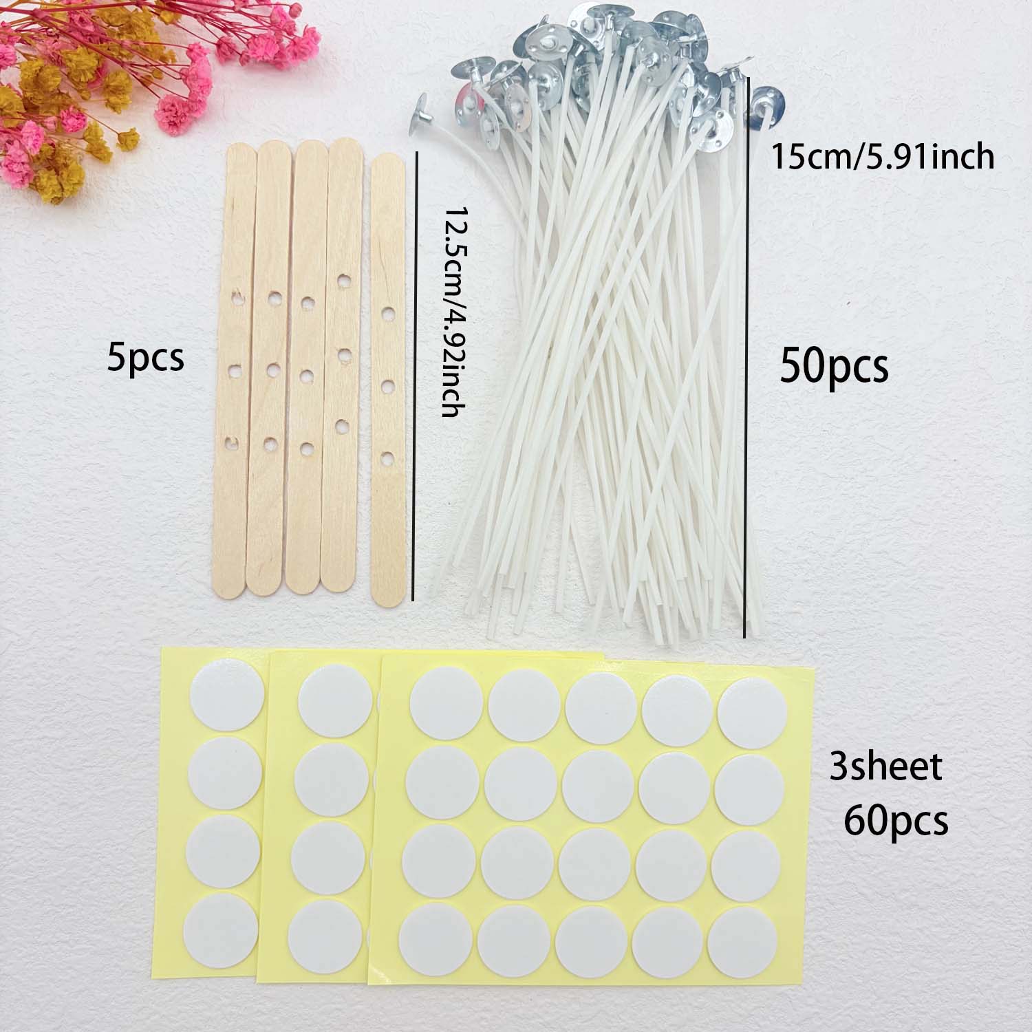 1 CONJUNTO de Kits DIY para Fa - Candle Making Wicks avaliação e preço