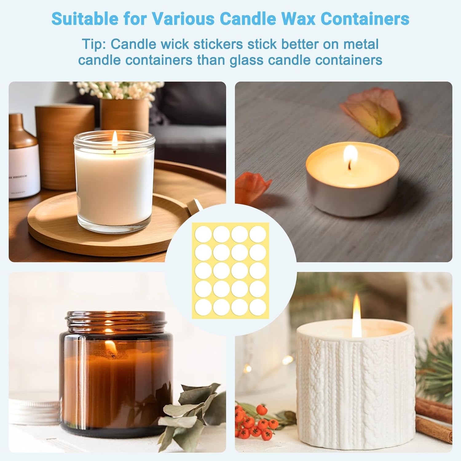 400 peças/100 peças adesivos d - Candle Making Wicks avaliação e preço