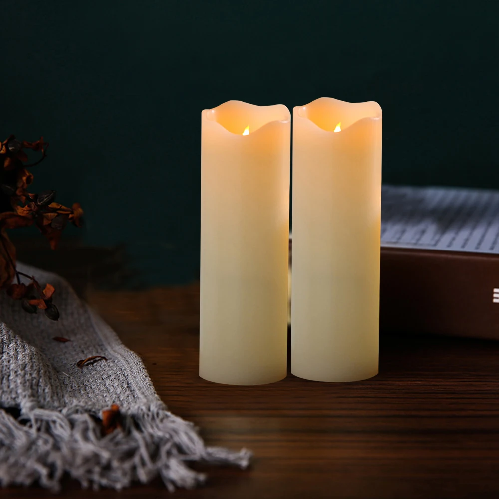 2 pces conduziu a luz da vela, - Paraffin Candle Wax avaliação e preço