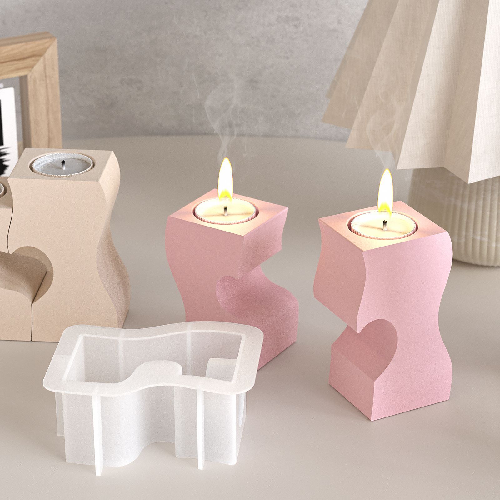 S coração castiçal moldes de s - Candle Making Tips avaliação e preço