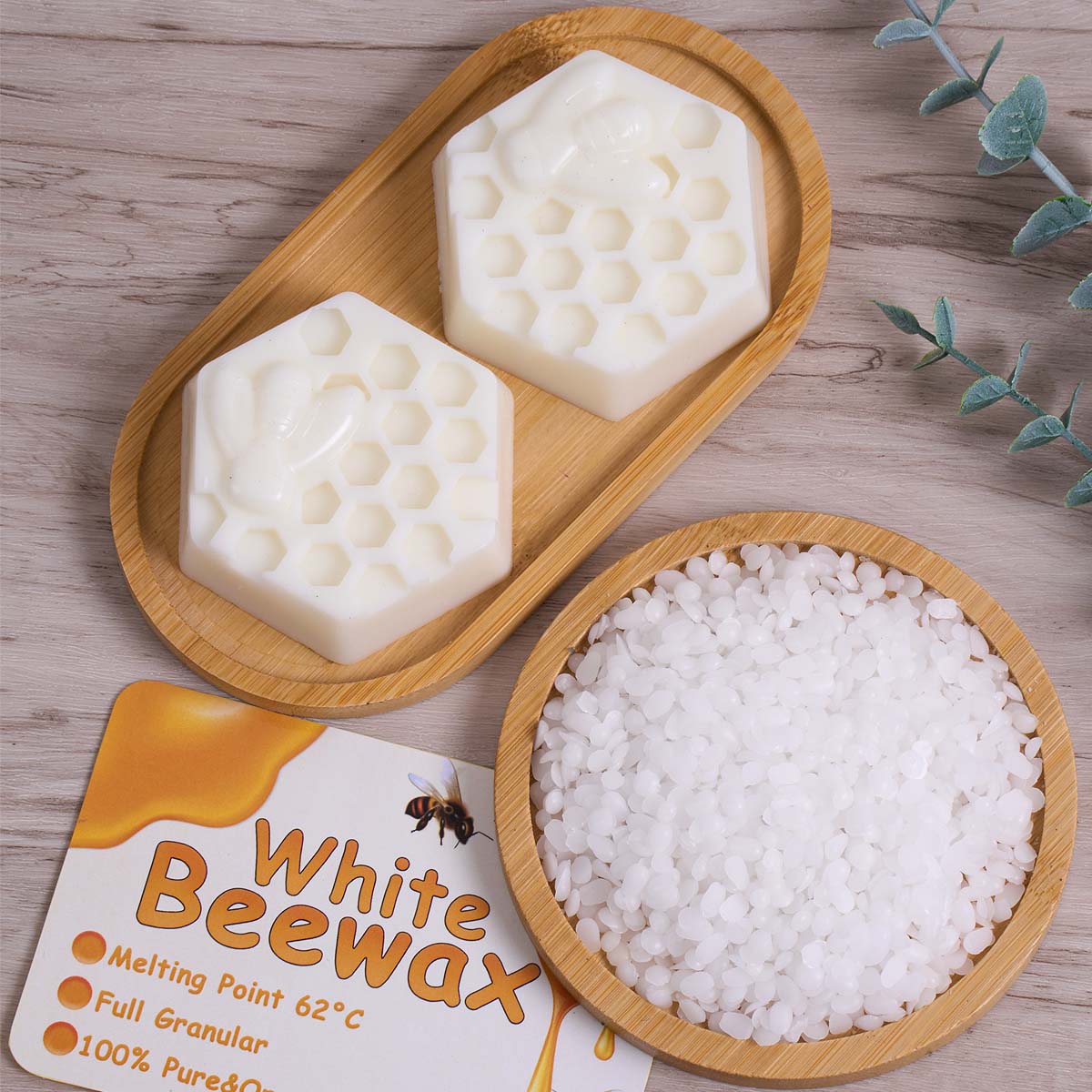 Cera de abelha branca pura nat - Candle Making Wicks avaliação e preço