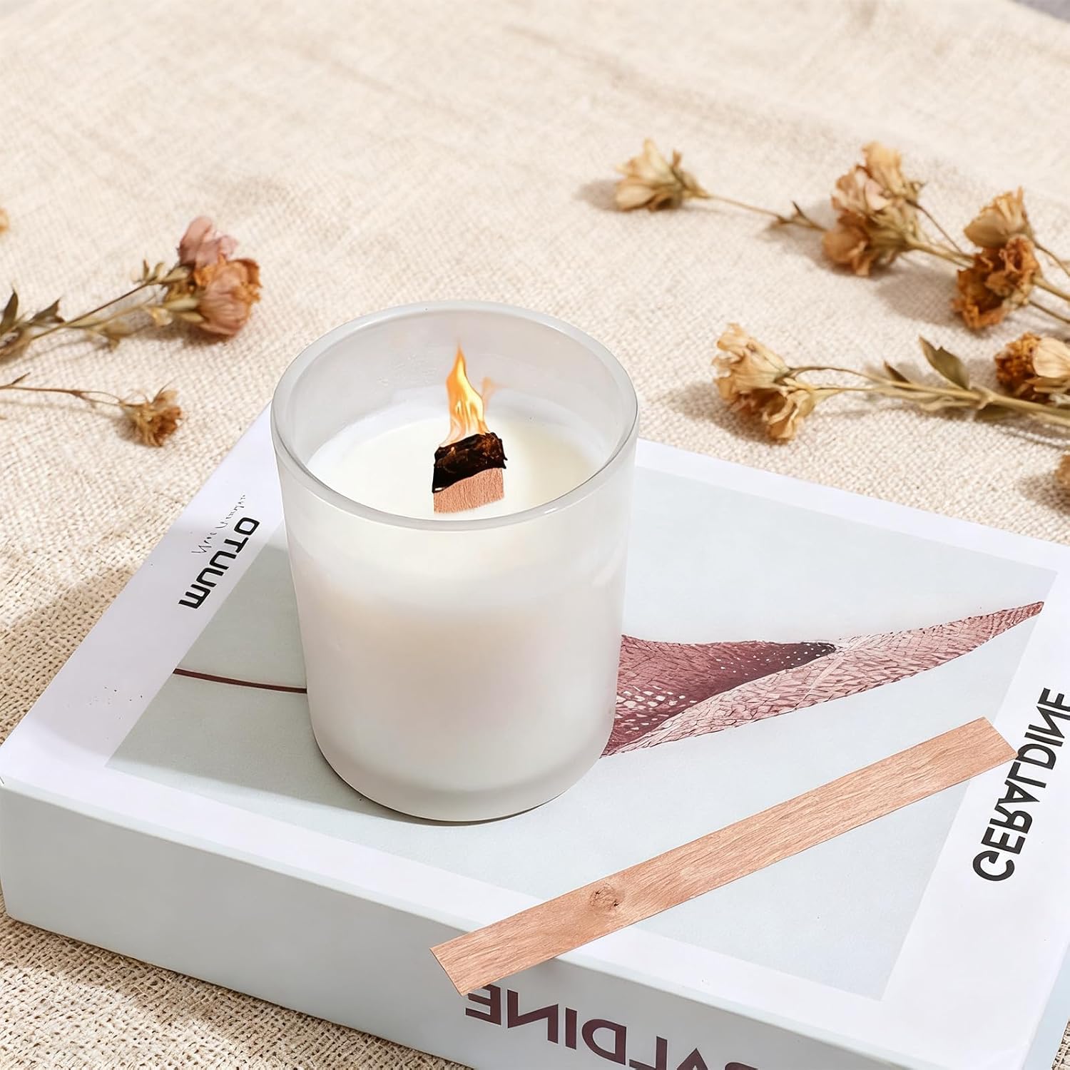 60 Peças de Pavios de Madeira  - Candle Making Wicks avaliação e preço
