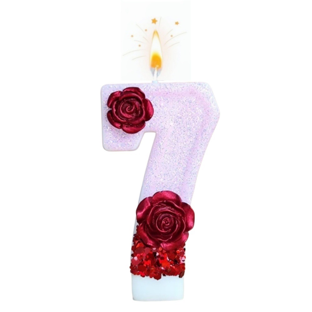 Vela de Aniversário em Forma d - Paraffin Candle Wax avaliação e preço