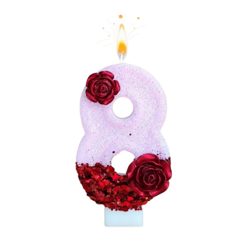 Vela de Aniversário em Forma d - Paraffin Candle Wax avaliação e preço