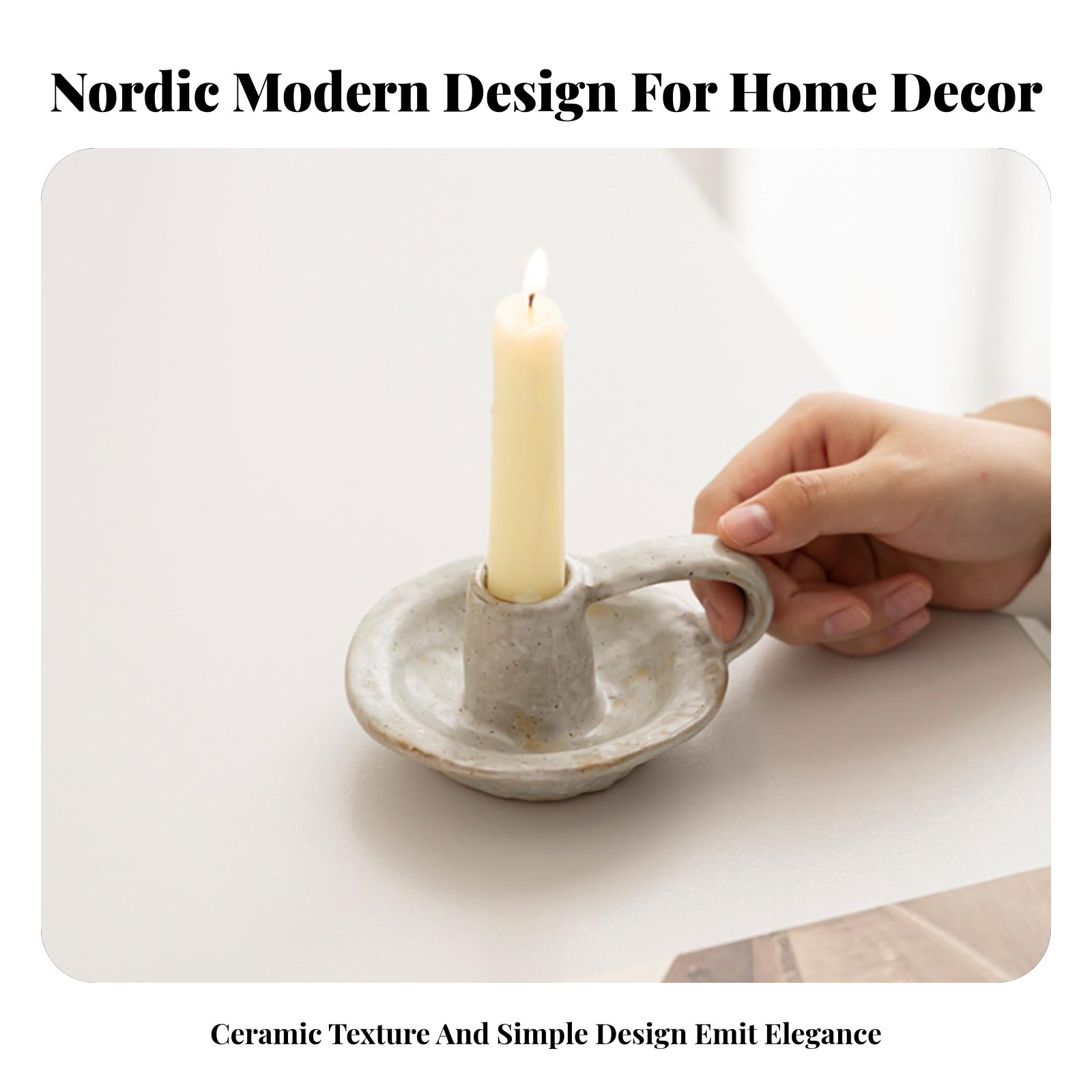 Suporte de Vela Cerâmico Nórdi - Paraffin Candle Wax avaliação e preço