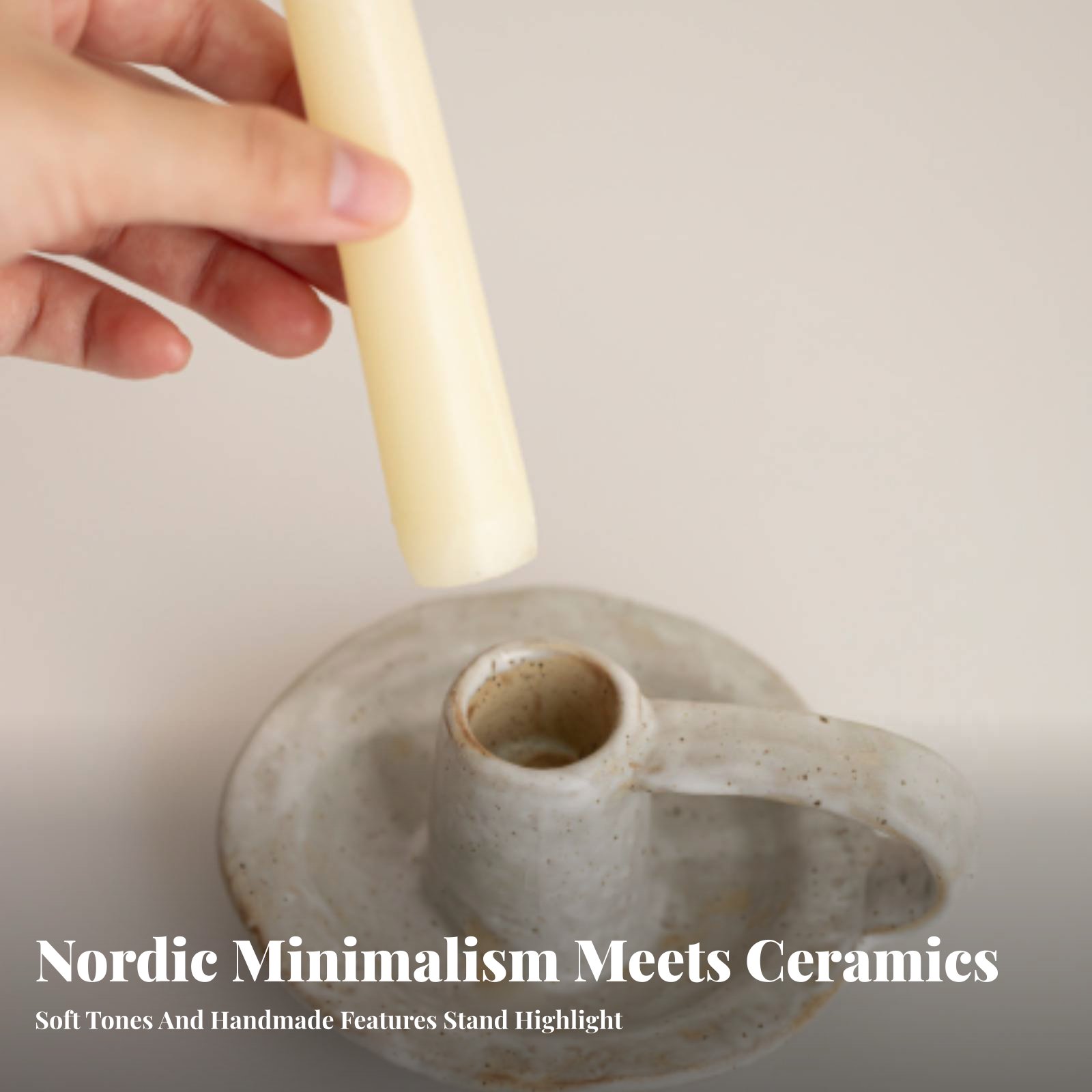 Suporte de Vela Cerâmico Nórdi - Paraffin Candle Wax avaliação e preço