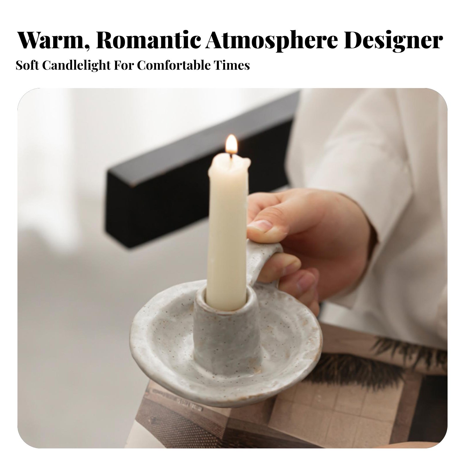 Suporte de Vela Cerâmico Nórdi - Paraffin Candle Wax avaliação e preço