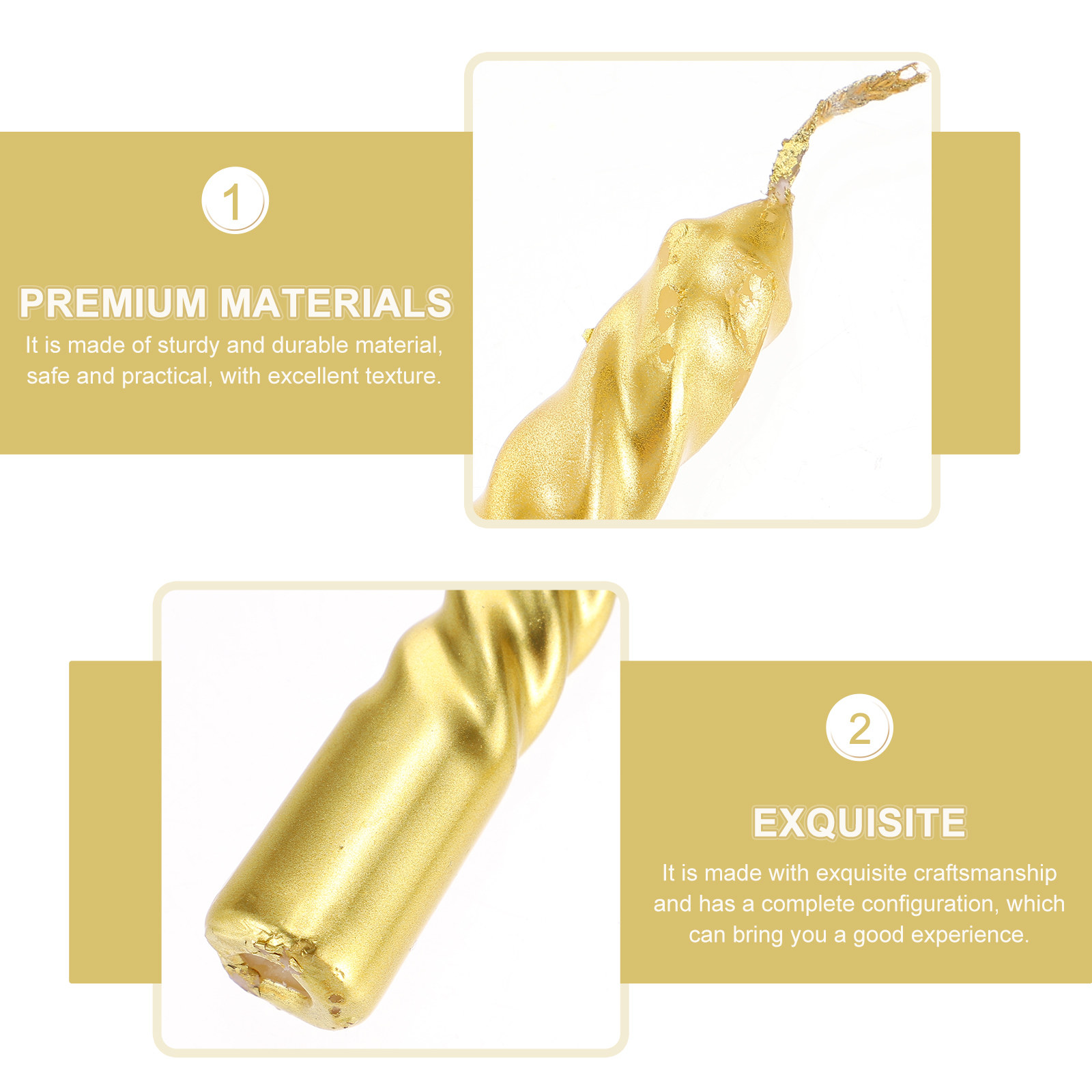 4 peças de Castiçais Decorativ - Paraffin Candle Wax avaliação e preço